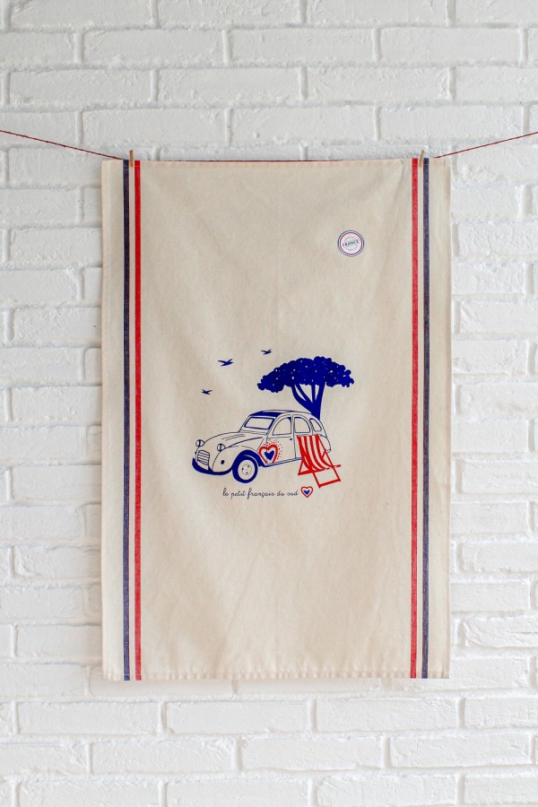 Tea towel 2CV 