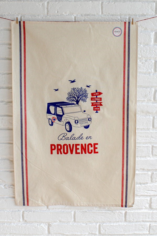 Tea towel balade en Provence 